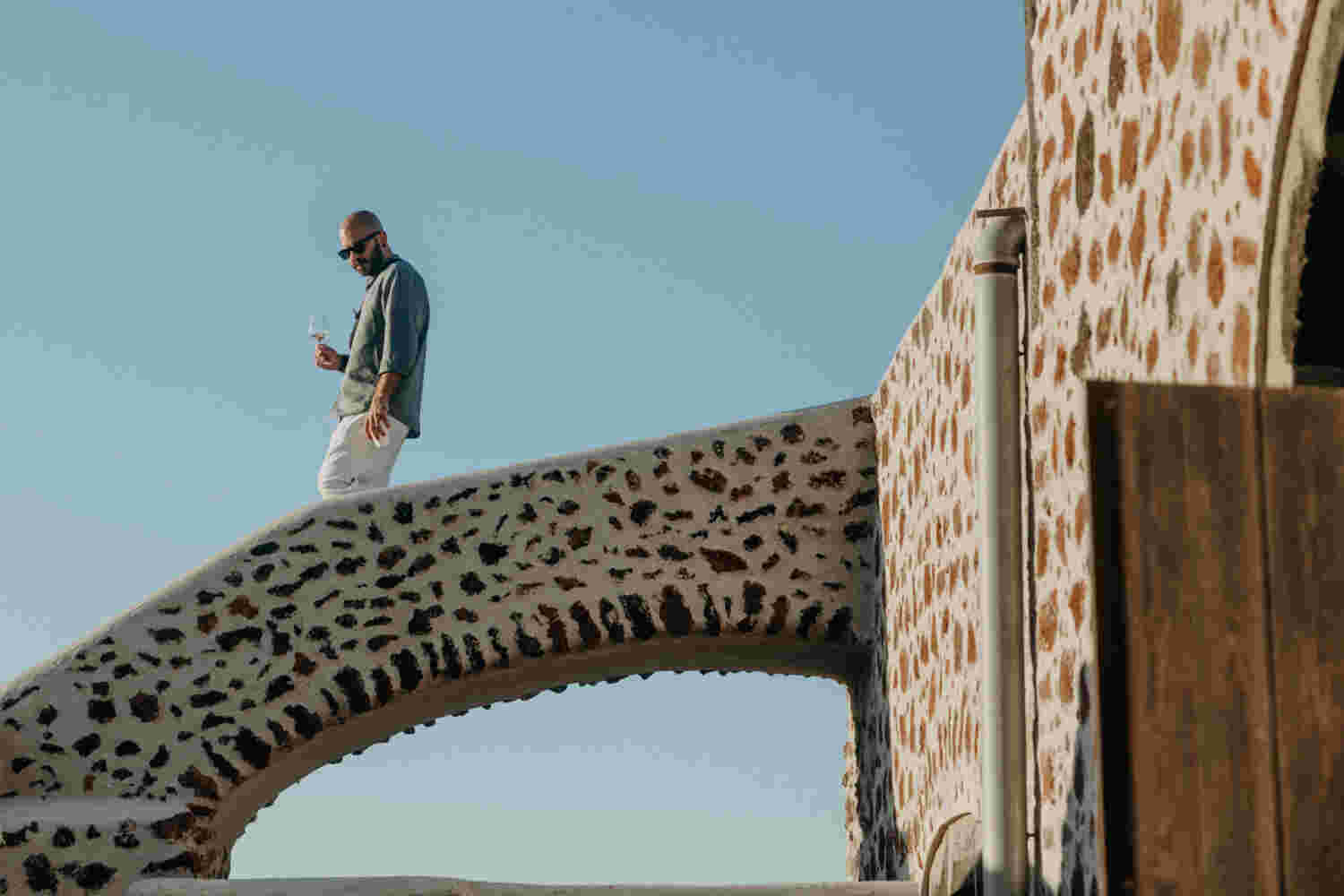 Wine tasting and art exhibition Santorini