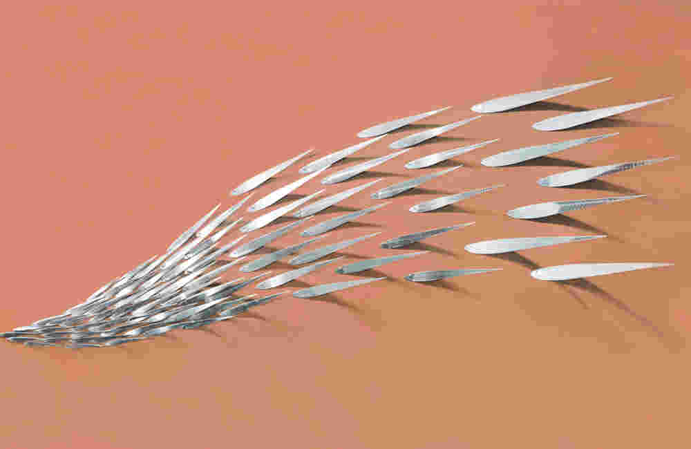 Emigration (Shanghai, China) Flowing stainless steel fish art