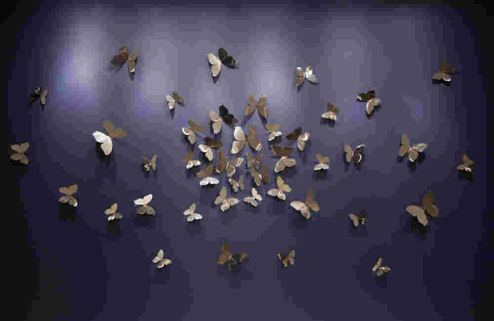 Butterflies silver 43