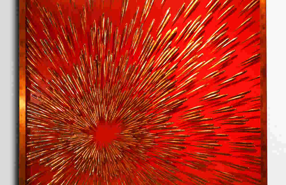 Acqua (Jordan) mixed media swirling seascape art - Jordan