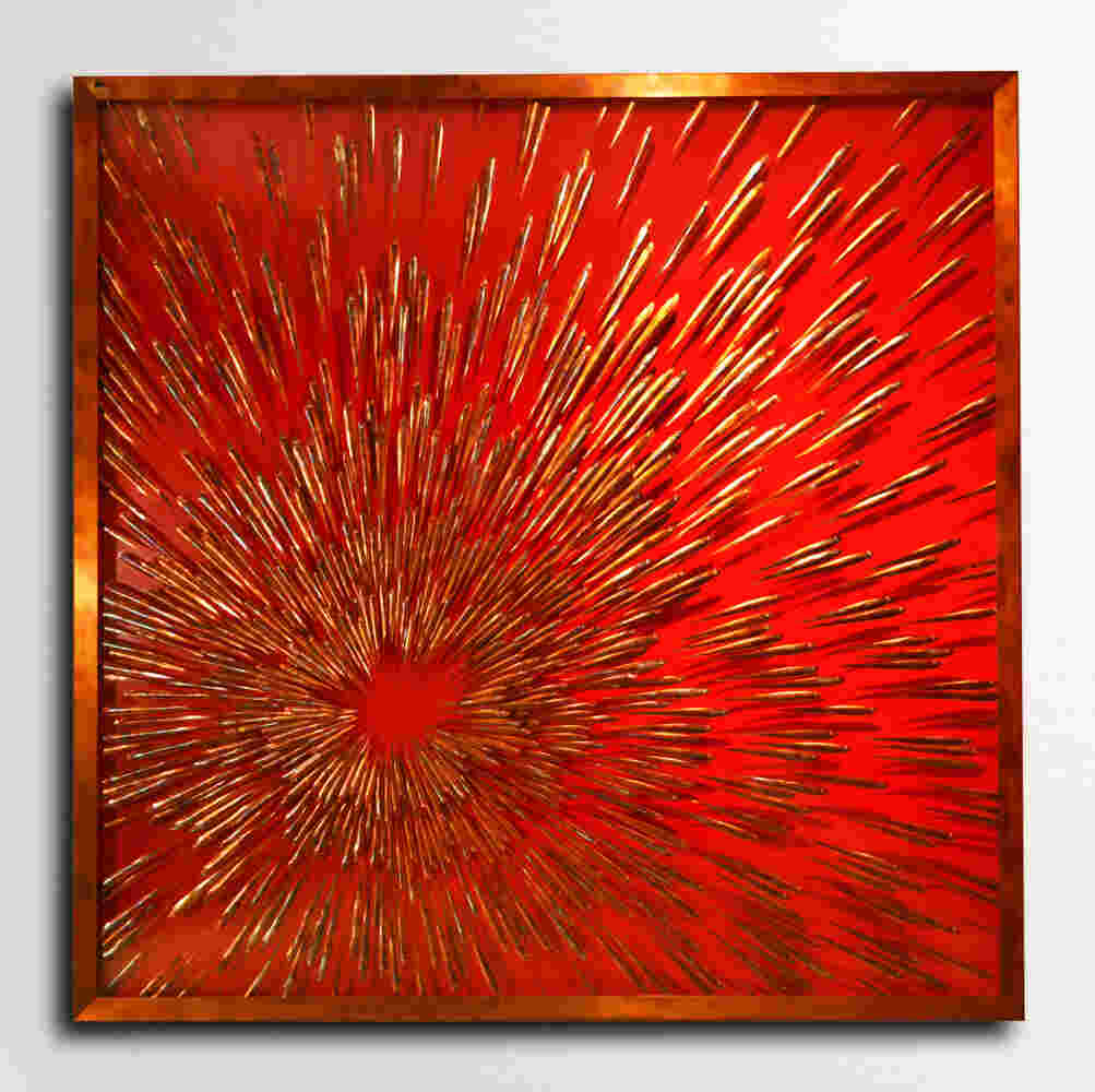 mixed media swirling seascape art - Jordan