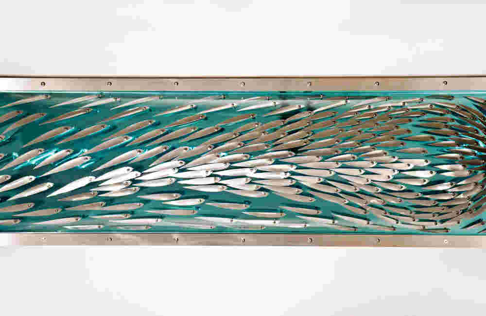 Explosive seascape artwork - private yacht