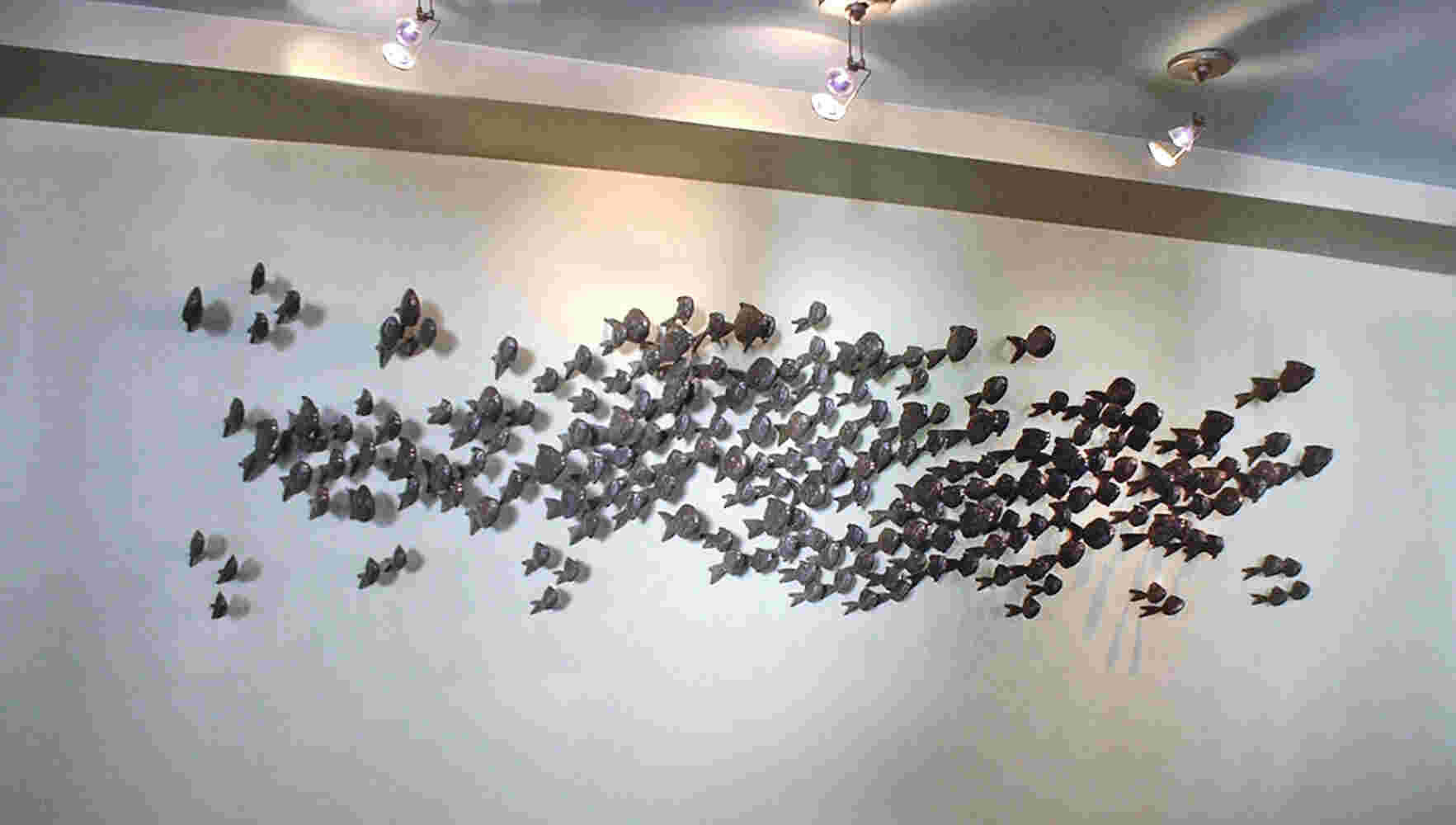 Cast bronze fish wall art - Hawaii, USA