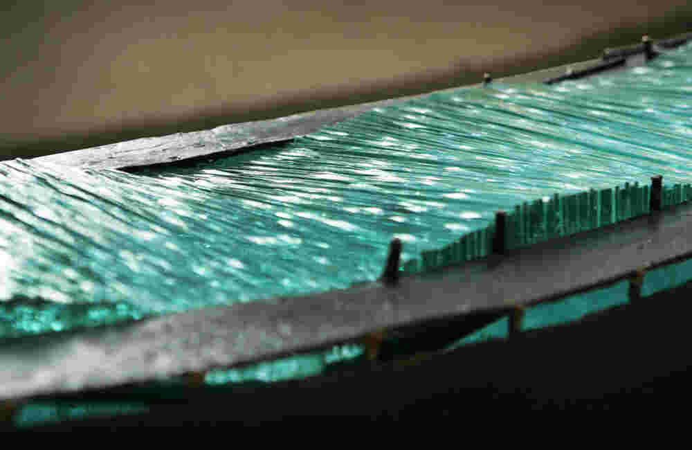 The Wave (Doha, Qatar) Glass & cast bronze boat sculpture