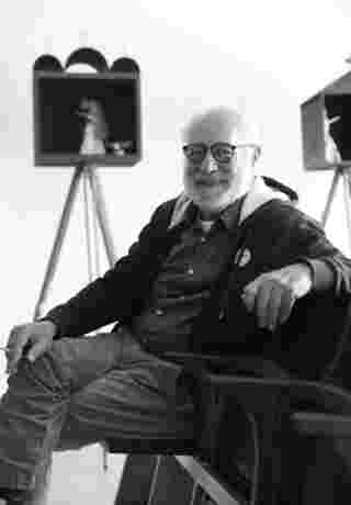 Yorgos Kypris at MATI Mesaria during his exhibition 