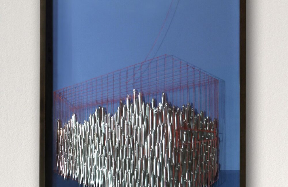 Vortex 248 - mixed media swirling seascape art 248- MATI Santorini