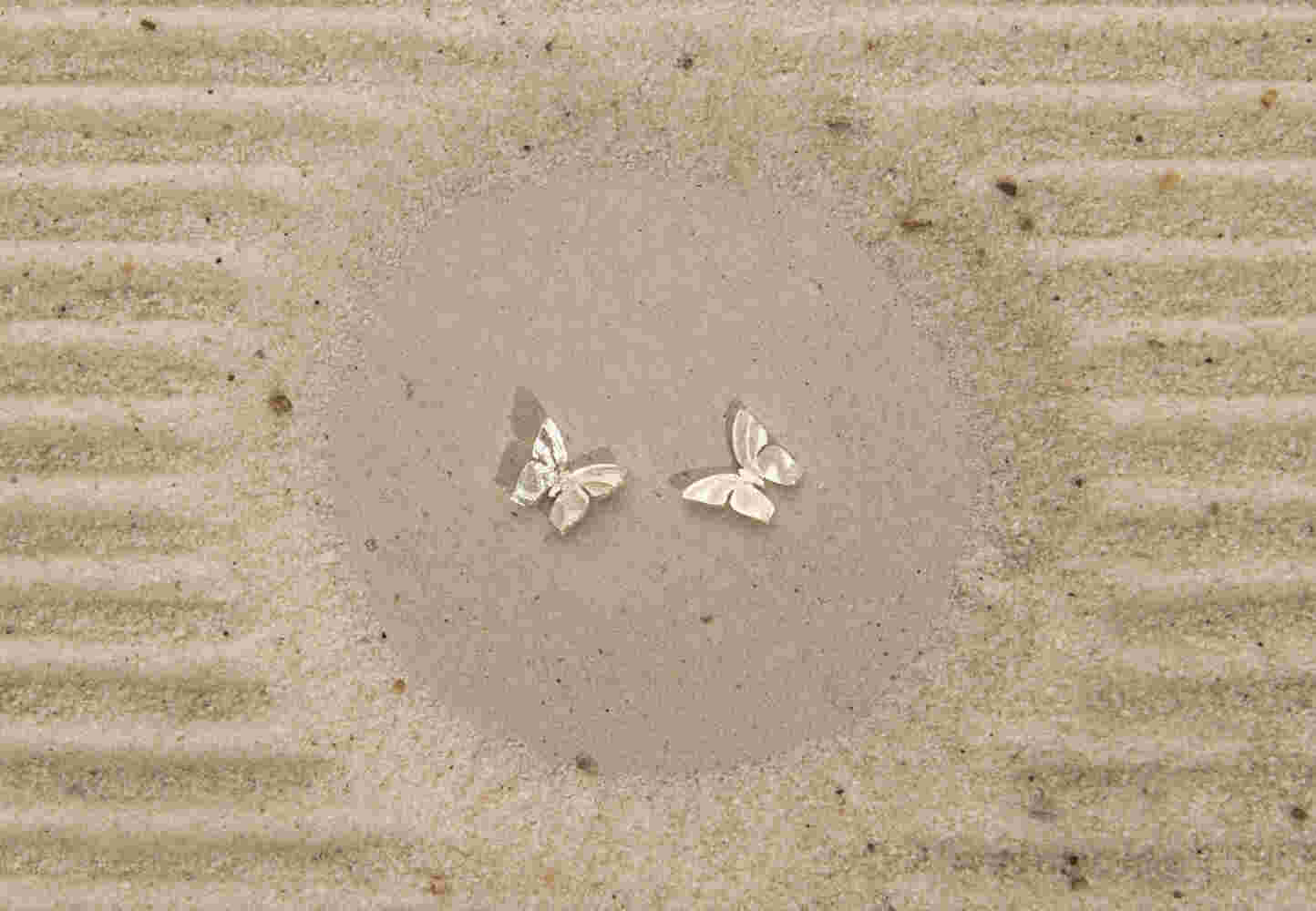 Silver butterfly earrings (SML)
