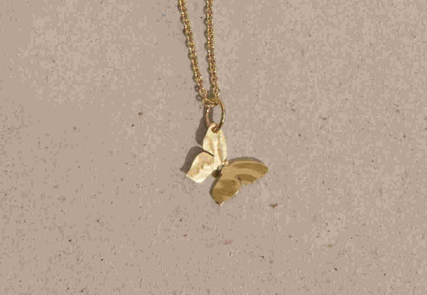Gold butterfly necklace (SML)
