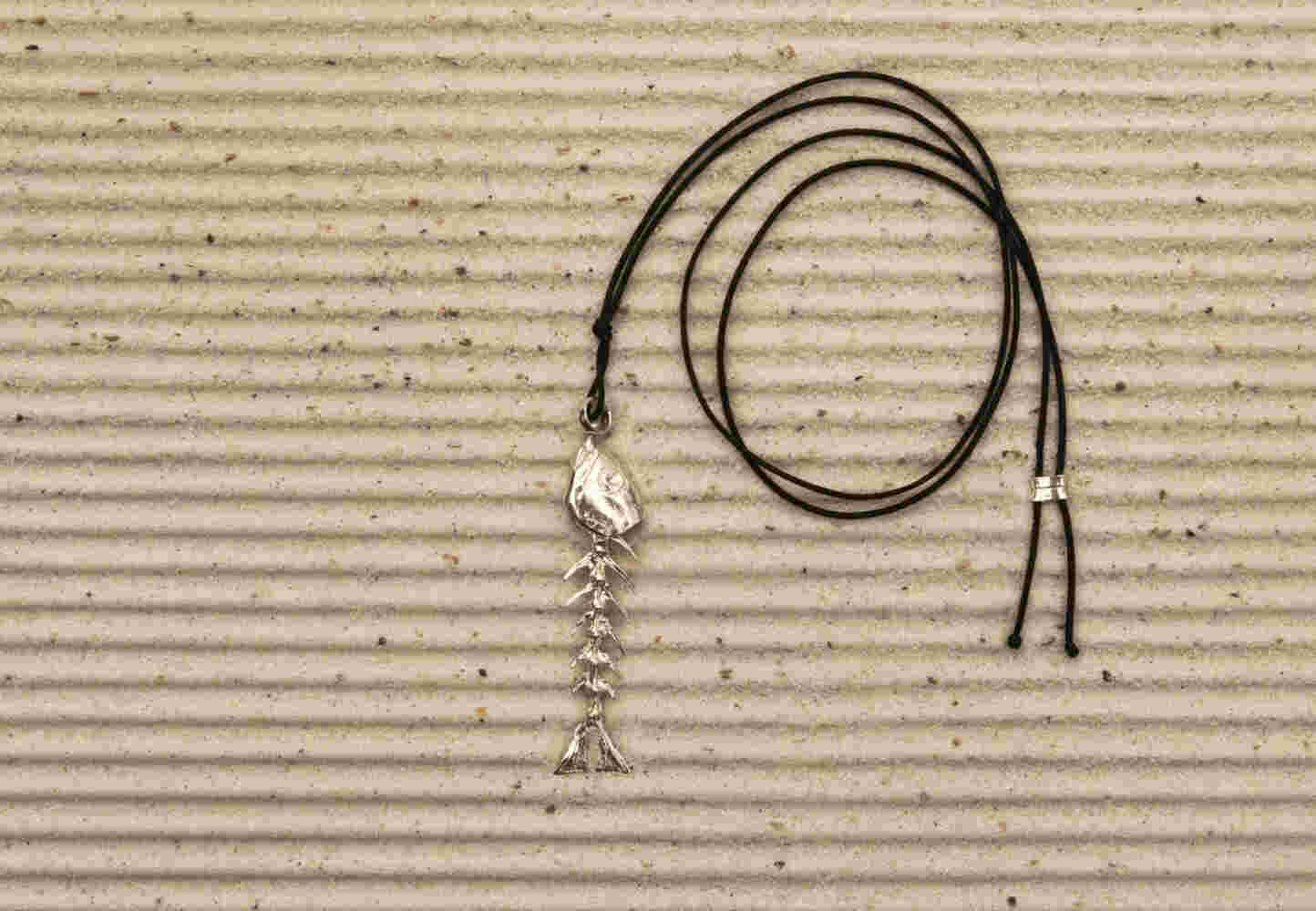 Silver fishbone necklaces Silver fishbone necklaces